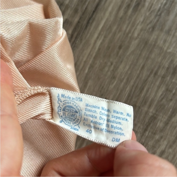 Vintage Union Made Satin Teddy / Bodysuit S - Picture 6 of 7